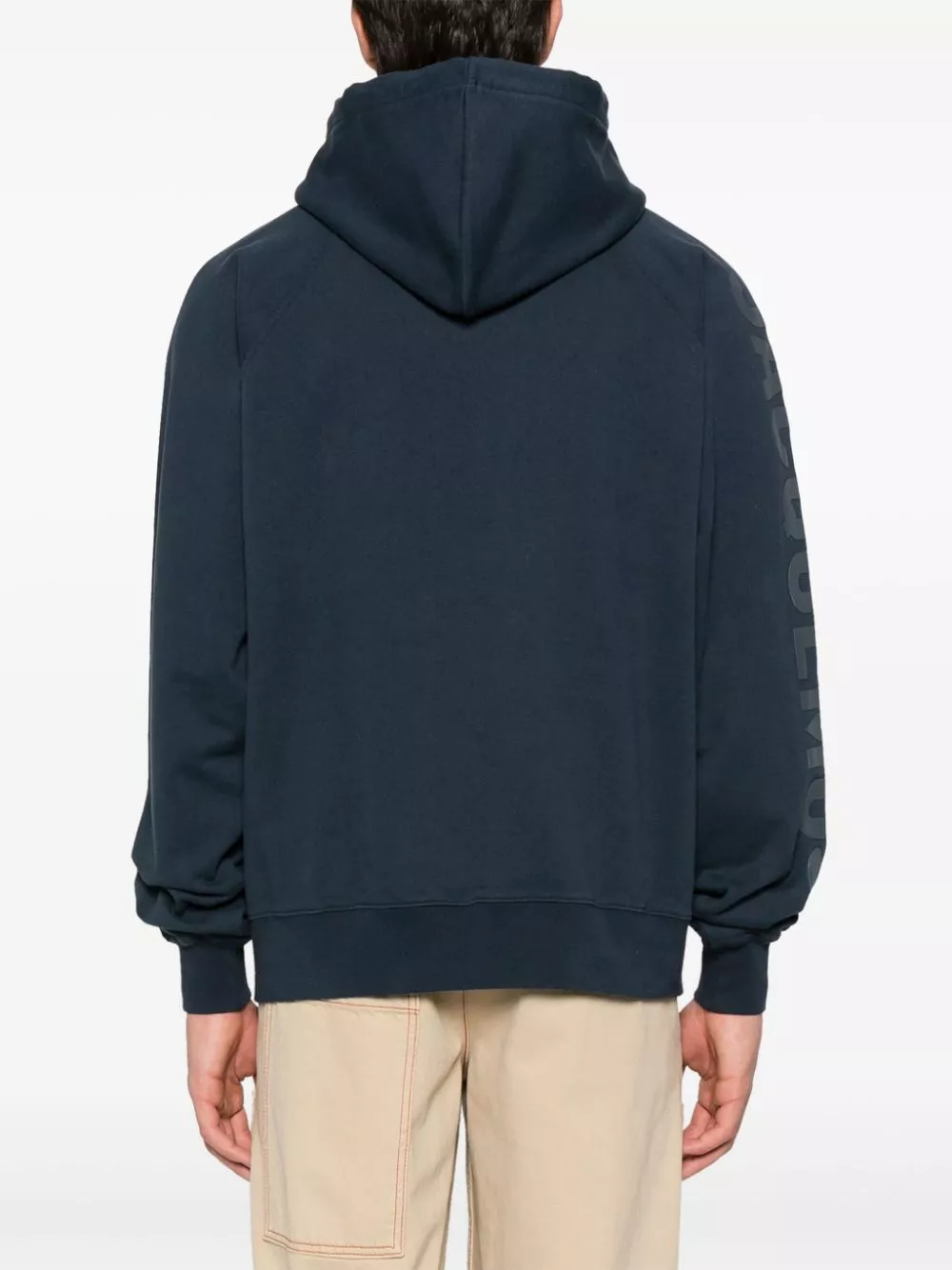 Shop for best deals Jacquemus Le Hoodie Typo cotton top Men 0116