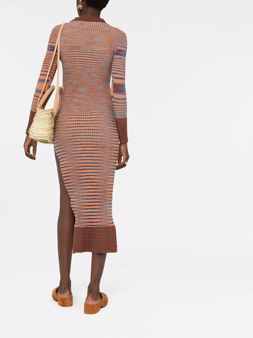 Best discount prices Jacquemus Zucca striped knit dress Women 0201