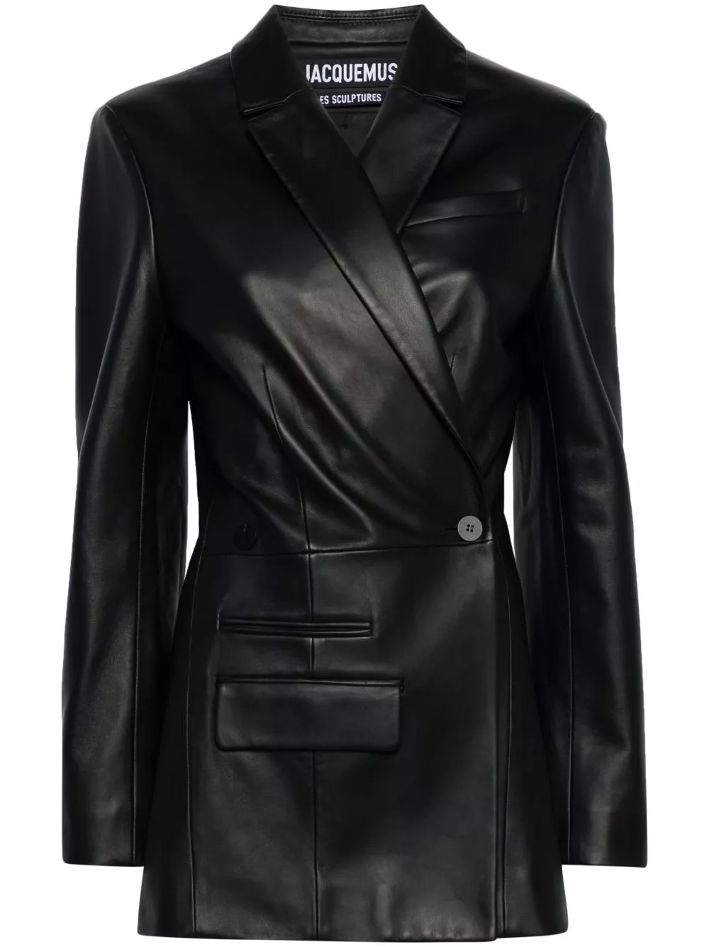 Discounted items Jacquemus La Veste Tibau Cuir leather blazer Women 0201