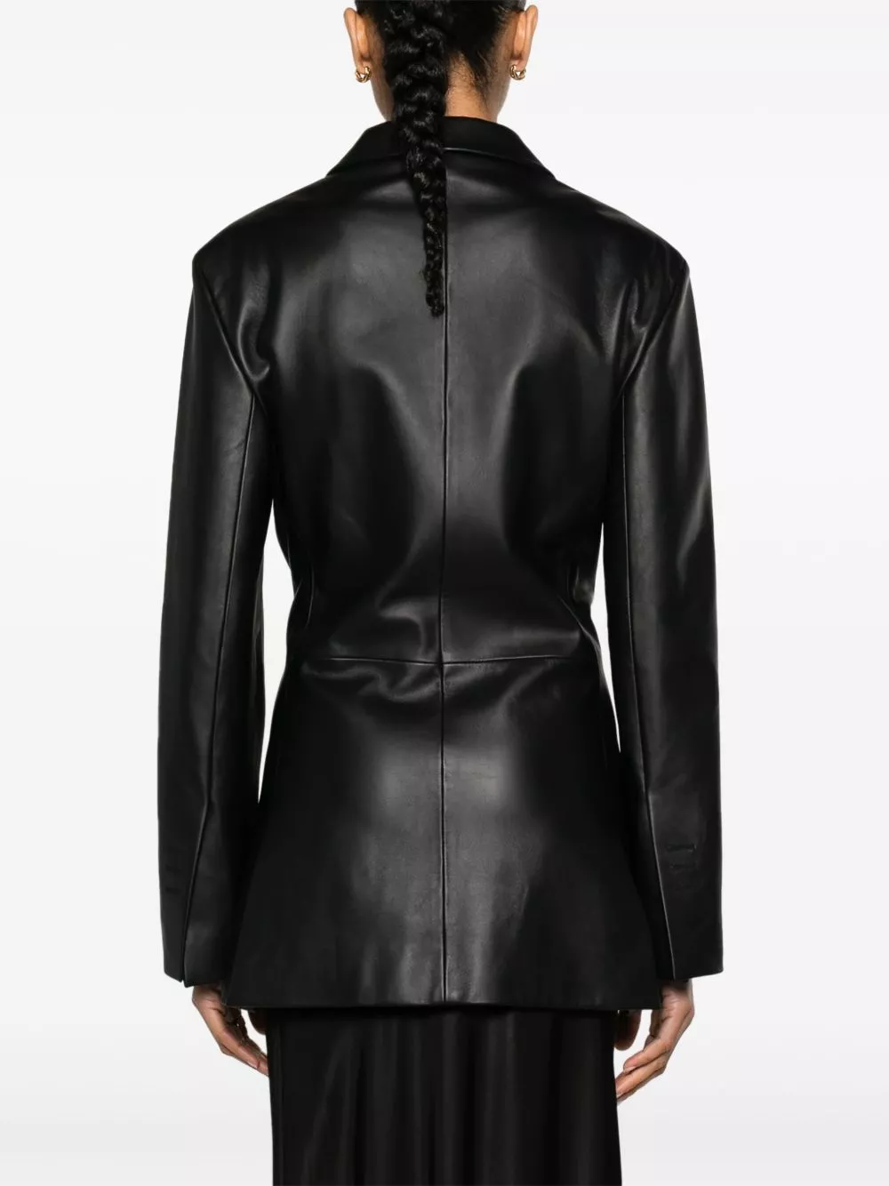 Discounted items Jacquemus La Veste Tibau Cuir leather blazer Women 0201